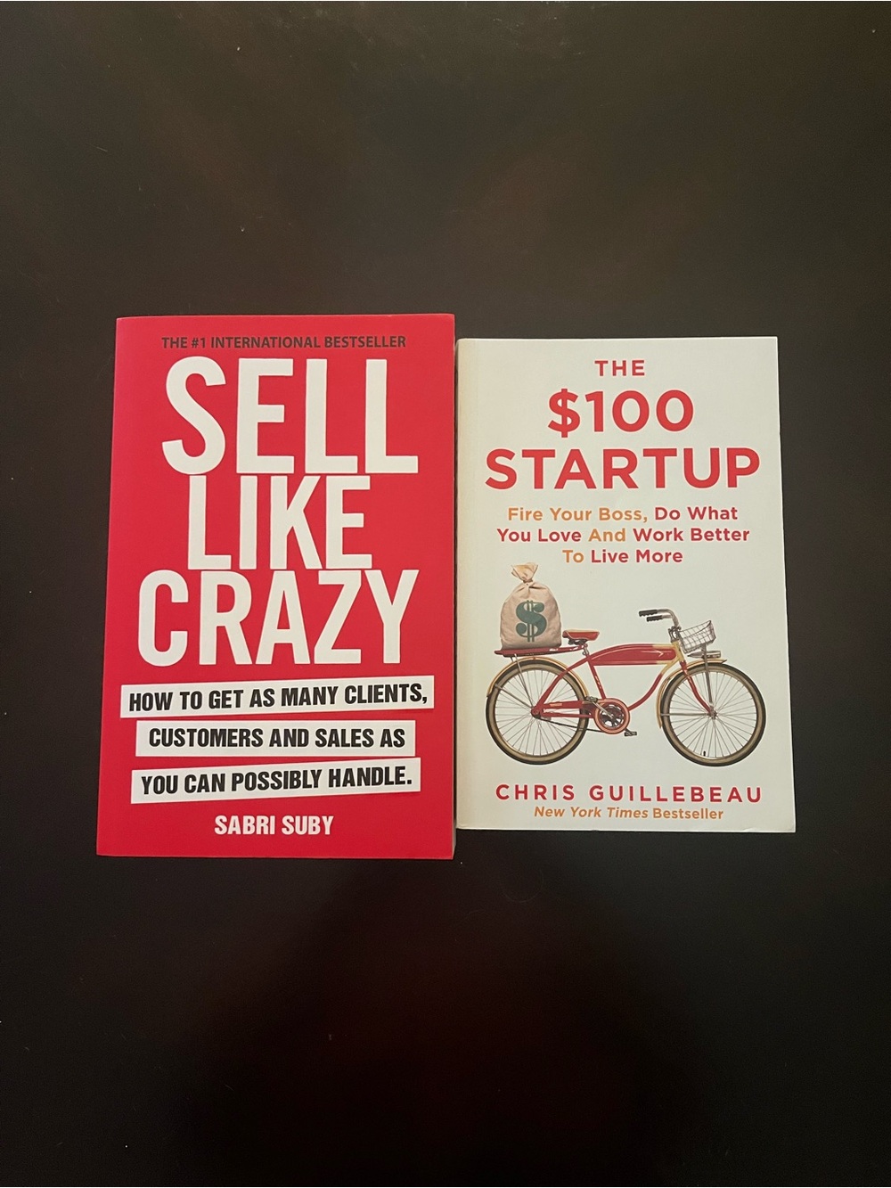 Sell Like Crazy and The $100 Startup Paperback Business Book